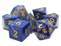 OSD 7 Piece DnD RPG Gemstone Set: Lapis Lazuli
